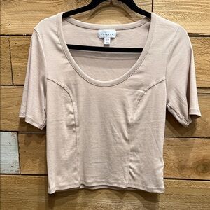 Topshop Beige Top